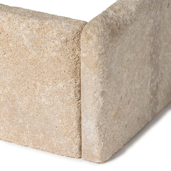 RO'MA NATURE - Plinthe Pierre de l'Atlas Beige 40x8x1,5 cm Vieillie (lot de 10 soit 4 mètres) - large