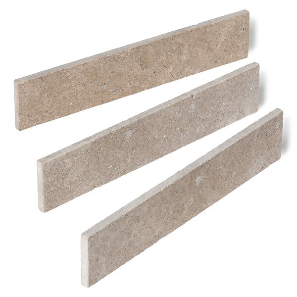 RO'MA NATURE - Plinthe Pierre d'Egypte Beige 40,6x8x1,2 cm Vieillie (lot de 10 soit 4 mètres) - large
