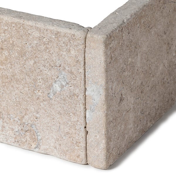 RO'MA NATURE - Plinthe Pierre d'Egypte Beige 40,6x8x1,2 cm Vieillie (lot de 10 soit 4 mètres) - large