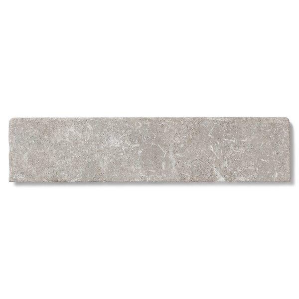 RO'MA NATURE - Plinthe Pierre de l'Atlas Gris 40x8x1,5 cm Vieillie (lot de 10 soit 4 mètres) - large