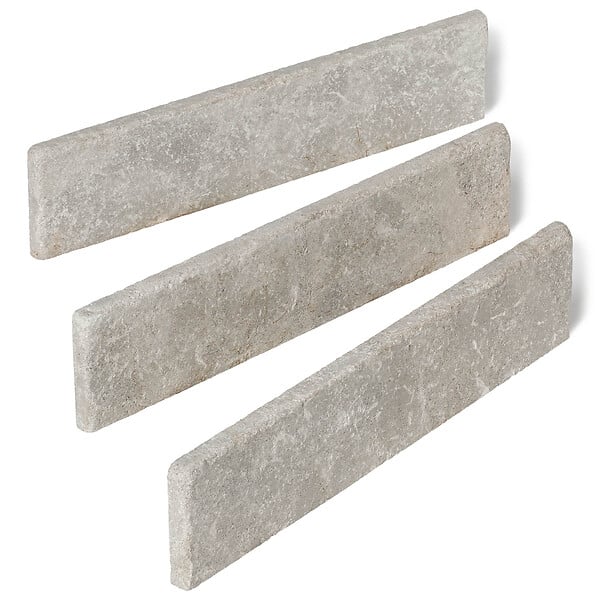 RO'MA NATURE - Plinthe Pierre de l'Atlas Gris 40x8x1,5 cm Vieillie (lot de 10 soit 4 mètres) - large