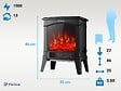 PURLINE - Cheminée électrique compacte sur pied 1500 W - vignette