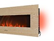 PURLINE - Cheminée électrique panoramique avec éclairage LED d'ambiance et panneau frontal en MDF - vignette