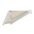 INTERSUN - Store banne coffre intégral CINABRE 2.5 x 1.5 m - Manuel - Blanc - Toile acrylique beige clair - vignette