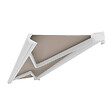 INTERSUN - Store banne coffre intégral CINABRE 3 x 2 m - Manuel - Blanc - Toile acrylique taupe - vignette