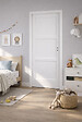 GD MENUISERIES - Bloc Porte Korya Blanc 3 panneaux H204 x L83 cm Côte Tableau P.Gauche - vignette