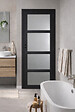 GD MENUISERIES - Bloc Porte Telia Noir Vitrée H204 x L73 cm Côte Tableau P.Gauche - vignette
