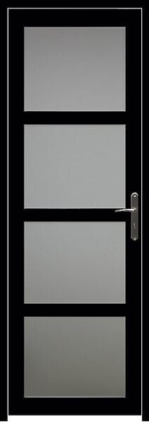 GD MENUISERIES - Bloc Porte Telia Noir Vitrée H204 x L73 cm Côte Tableau P.Gauche - large
