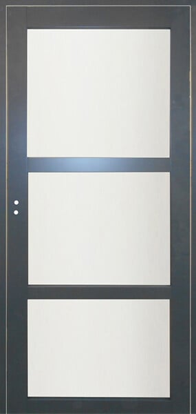 GD MENUISERIES - Bloc Porte Blakeria Gris Anthr Vitrée H204 x L83 cm Côte Tableau P.Droit - large