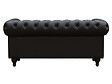 HABITAT ET JARDIN - Canapé fixe Chesterfield "Aliza" - 157 x 82 x 70 cm - 2 places - Marron - vignette
