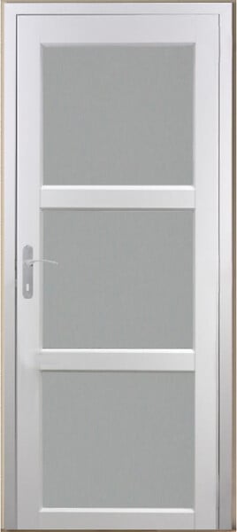 GD MENUISERIES - Bloc Porte Kenya Blanc Vitre H204 x L83 cm Côte Tableau P.Droit - large