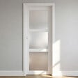 GD MENUISERIES - Bloc Porte Kenya Blanc Vitre H204 x L73 cm Côte Tableau P.Droit - vignette