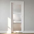 GD MENUISERIES - Bloc Porte Kenya Blanc Vitre H204 x L73 cm Côte Tableau P.Gauche - vignette
