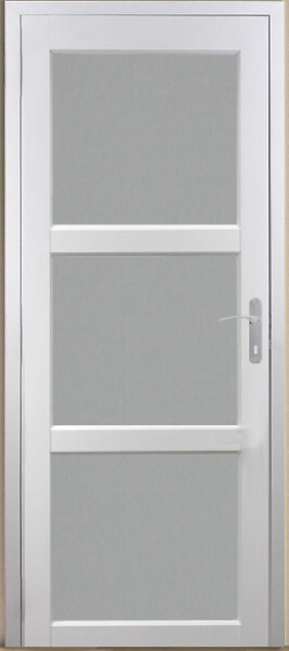 GD MENUISERIES - Bloc Porte Kenya Blanc Vitre H204 x L73 cm Côte Tableau P.Gauche - large