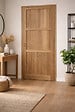 GD MENUISERIES - Bloc Porte bois Frake 3 Panneaux H204 x L83 cm Côte Tableau P.Droit - vignette