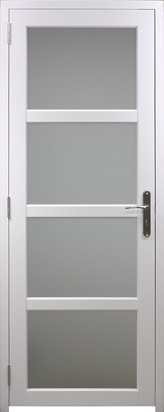 GD MENUISERIES - Bloc Porte Tana Vitrée Blanc H204 x L83 cm Côte Tableau P.Gauche - large