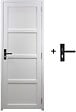 GD MENUISERIES - Bloc Porte Tamera Blanc H204 x L73 cm Côte Tableau P.Gauche,Poignee - vignette
