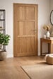 GD MENUISERIES - Bloc Porte bois Frake 3 Panneaux H204 x L73 cm Côte Tableau P.Gauche, Poignee Pomerol - vignette