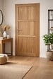 GD MENUISERIES - Bloc Porte bois Frake 3 Panneaux H204 x L73 cm Côte Tableau P.Droit, Poignee Pomerol - vignette