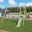 ALEO - Portique en bois TUTTI 2 - 6 enfants - H.2.30m - vignette