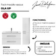 JACOB DELAFON - Pack meuble vasque 60 cm Ola up blanc + colonne - vignette