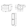 JACOB DELAFON - Pack meuble vasque 60 cm Ola up blanc + colonne - vignette