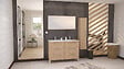 ONDEE - Meuble à poser PALLAS - 120cm - Chêne clair - Mélaminé - PEFC - vignette