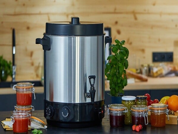KITCHEN MOVE - Stérilisateur électrique SEQUOIA Argent Acier inoxydable 32L - large