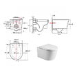 GROHE - Grohe Pack Bâti-autoportant Rapid SL + WC sans bride SAT + Abattant softclose + Plaque blanche + Brosse de toilette OFFERTE - vignette