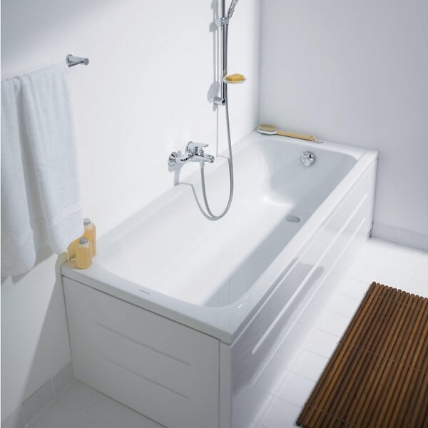 DURAVIT - Baignoire acrylique avec pieds D-Code - Dimensions : 150 x 75 cm - Couleur : BLANC - large