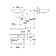 GROHE - Grohe Lavabo suspendu 60 cm Bau Ceramic Blanc Alpin (39421000) - vignette