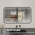 AICA SANITAIRE - Miroir LED pour Salle de Bain 100x60 cm - Anti-Buée, Lumière tricolore et Dimmable - vignette