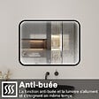 AICA SANITAIRE - Miroir LED pour Salle de Bain 90x70 cm - Anti-Buée, Lumière tricolore et Dimmable - vignette