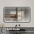 AICA SANITAIRE - Miroir LED pour Salle de Bain 120x70 cm - Anti-Buée, Lumière tricolore et Dimmable - vignette