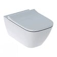 GEBERIT - Geberit Smyle Square WC suspendu Rimfree avec fixations invisibles, caréné, avec abattant softclose slim (500.683.00.2) - vignette