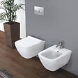 GEBERIT - Geberit Smyle Square WC suspendu Rimfree avec fixations invisibles, caréné, avec abattant softclose slim (500.683.00.2) - vignette