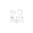 GEBERIT - Geberit Smyle Square WC suspendu Rimfree avec fixations invisibles, caréné, avec abattant softclose slim (500.683.00.2) - vignette