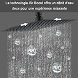 AICA SANITAIRE - Colonne de douche thermostatique noir-Chrome-Laiton&Inox - vignette