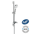 HANSGROHE - Hansgrohe Ecostat 1001 CL Pack Mitigeur Thermostatique bain/douche + Set de douche Crometta Vario avec porte-savon (13201000-Crometta2) - vignette
