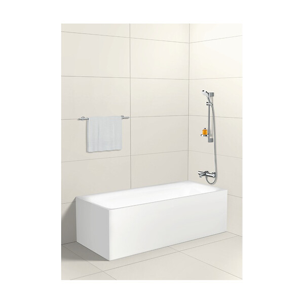 HANSGROHE - Hansgrohe Ecostat 1001 CL Pack Mitigeur Thermostatique bain/douche + Set de douche Crometta Vario avec porte-savon (13201000-Crometta2) - large
