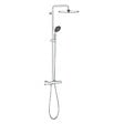 GROHE - Grohe Vitalio Start Colonne de douche Ecojoy avec mitigeur thermostatique, douche de tête 250 mm, douchette 2 jets, Chrome (26816000) - vignette