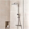 GROHE - Grohe Vitalio Start Colonne de douche Ecojoy avec mitigeur thermostatique, douche de tête 250 mm, douchette 2 jets, Chrome (26816000) - vignette