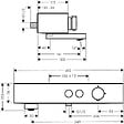 HANSGROHE - Hansgrohe ShowerTablet Select Set Mitigeur Thermostatique douche/bain + douche avec douchette à main 2 jets + Barre Unica 65 cm, Noir mat - vignette