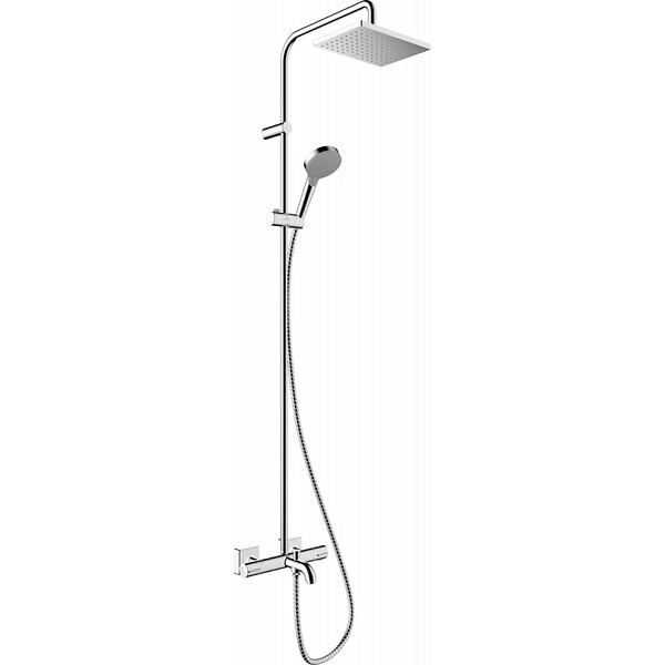 HANSGROHE - Hansgrohe Vernis Shape Colonne de douche 230 1jet avec mitigeur baignoire, Chrome (26284000) - large