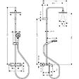 HANSGROHE - Hansgrohe Vernis Shape Colonne de douche 230 1jet avec mitigeur baignoire, Chrome (26284000) - vignette