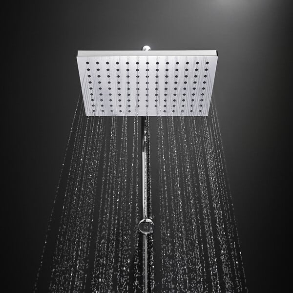 HANSGROHE - Hansgrohe Vernis Shape Colonne de douche 230 1jet Green 5,7 l/min avec mitigeur thermostatique, Chrome (26319000) - large