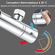 AICA SANITAIRE - Colonne de douche thermostatique-Chrome-Laiton&Inox - vignette