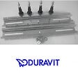 DURAVIT - Pieds pour baignoires et receveurs - Blanc - 2 pièces - Hauteur réglable de 130 mm à 210 mm- réf : 790100000000000 - DURAVIT - vignette