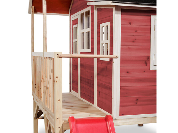 EXIT TOYS - Maisonnette en bois pour enfants Loft 350 Rouge - Exit Toys - large