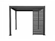 HESPERIDE - Persienne pour pergola bioclimatique "Evora" - 1/3 côté - 1,2 x 2,3 m Graphite - vignette